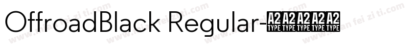 OffroadBlack Regular字体转换